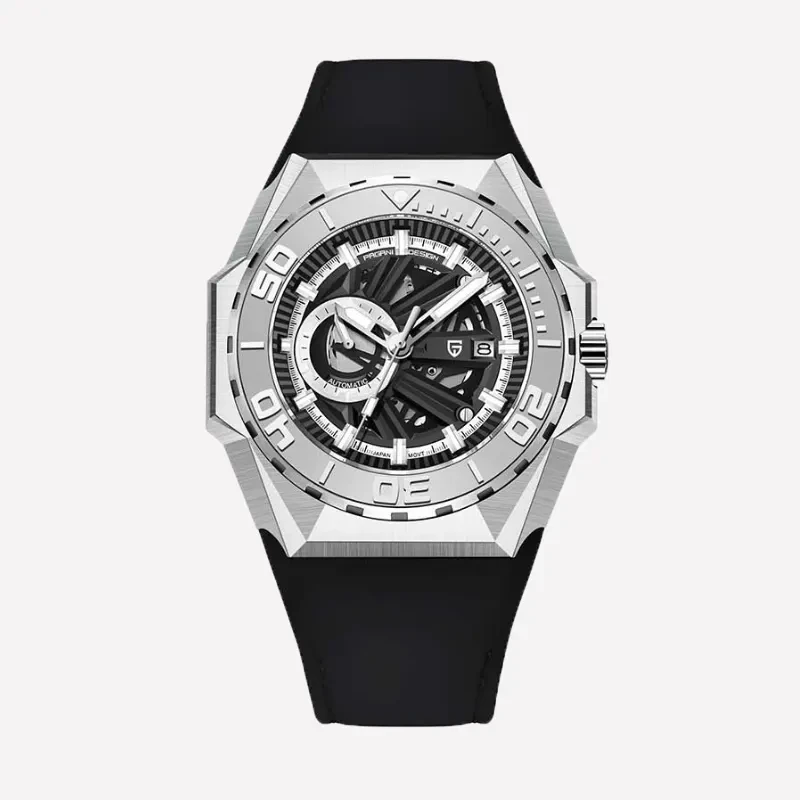 Pagani Design Automatic Skeleton Dial Men's Watch- PD-YS007